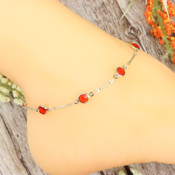 "Dainty Anklet for Women – Elegant Everyday Jewelry & Perfect Gift | MLCRC1292 - Picture 2 of 10